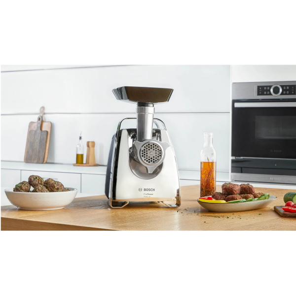 Bosch MFW67440 Electric Meat Grinder in Modern Kitchen