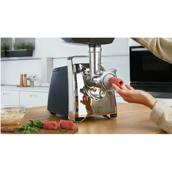 Bosch MFW67440 Meat Grinder with Sausage and Kebbe Attachments