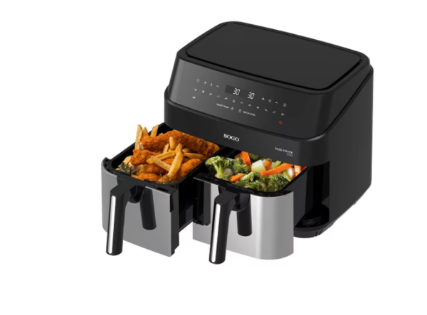 AIR FRYER DOUBLE BASKET SOGO SS-10845 –9L 2 X 4.5L