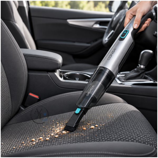 Cecotec Conga Rockstar Micro Essential handheld vacuum cleaning car seat