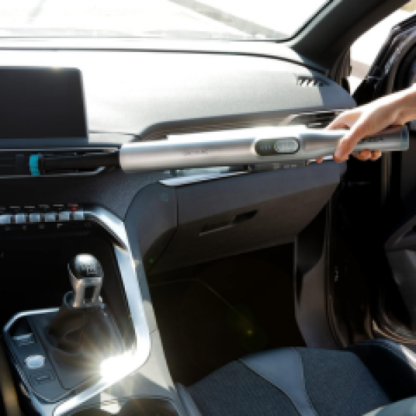 cordless handheld vacuum cleaning car dashboard