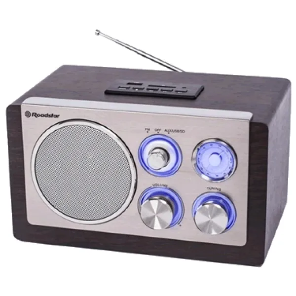 Roadstar  Retro Home Radio HRA-1345NUSWD– Classic Sound with Vintage Style