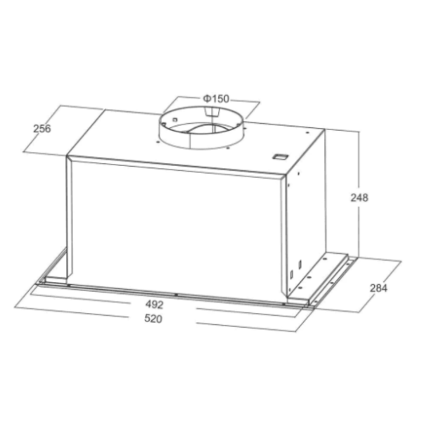 Midea-MH52B13250GB-52T01-canopy-cooker-hood-52cm-Dimensions-in-Cyprus