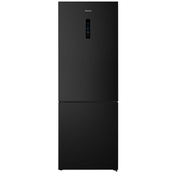 Hisense RB645N4BFE Combi Refrigerator – 495L Black-in-Cyprus
