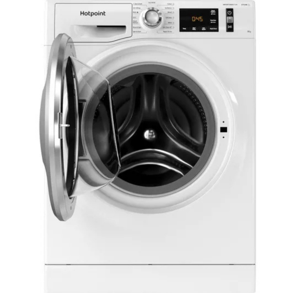 Hotpoint NM11 846 WS A EU 8kg washing machine white front load open door Cyprus