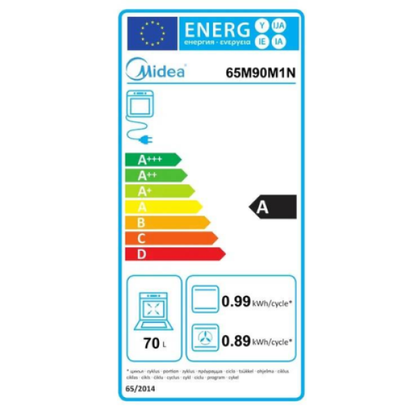 Midea-65M90MN-energy-efficiency-label