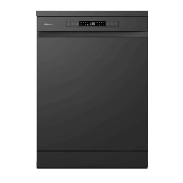 HISENSE HS622E90B Dishwasher 60 cm, Black front view in Cyprus