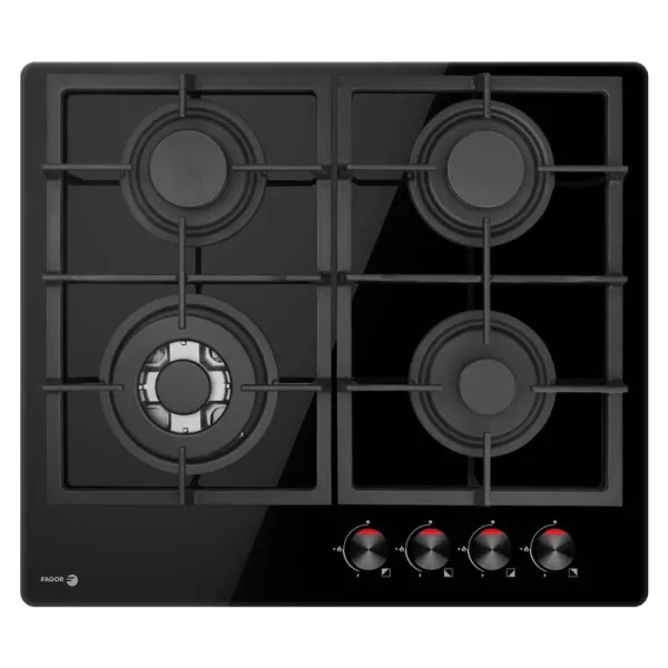 Fagor 3CFI-4GLSPA Black Built-in Gas Hob