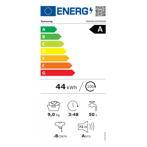 Samsung-WW90CGC04-energy-efficiency-label
