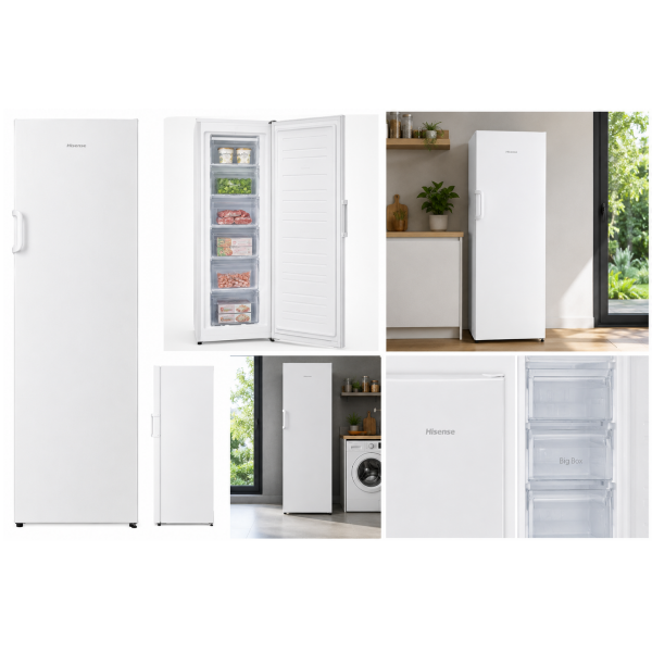 Hisense FV245N4AW2 Upright Freezer 194L White