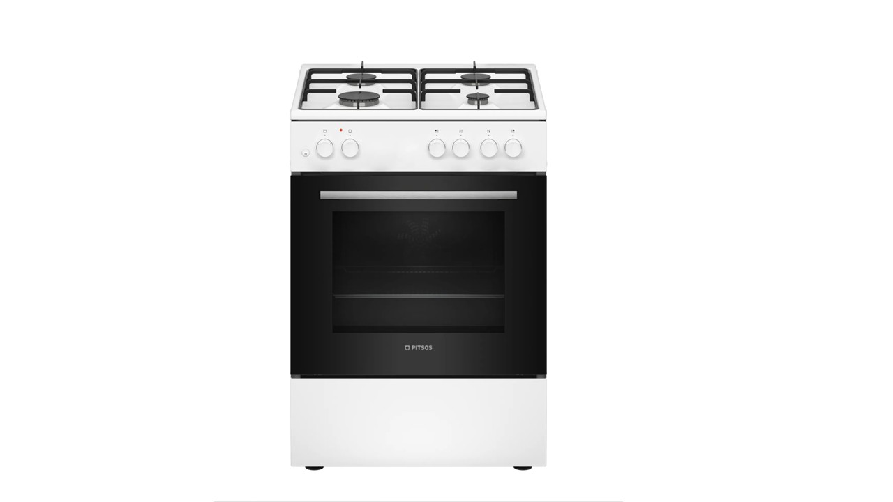 Pitsos PAF003D20 Freestanding Gas Cooker – White