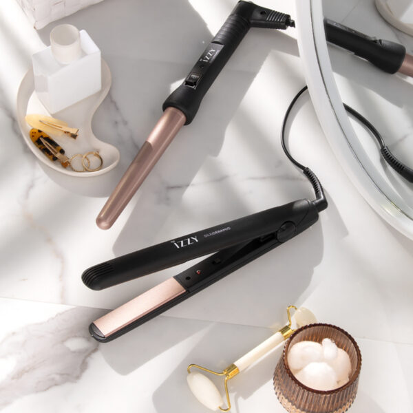 Izzy Silk Ceramic Set 223234 – Hair Straightener & Curler