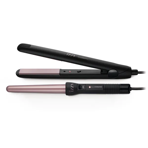 Izzy Silk Ceramic Set 223234 Hair Straightener & Curler