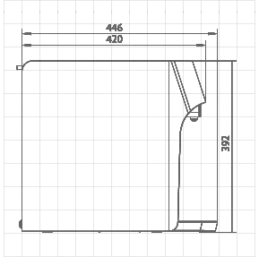 Avido PT-1388 water purifier dimensions in Cyprus