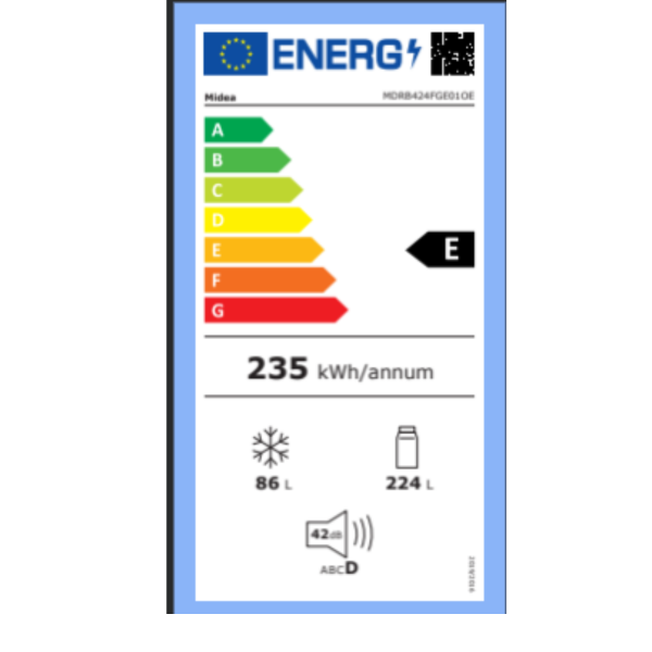 Midea-MDRB424FGE010E-energy-label-E-235-kWh-310L