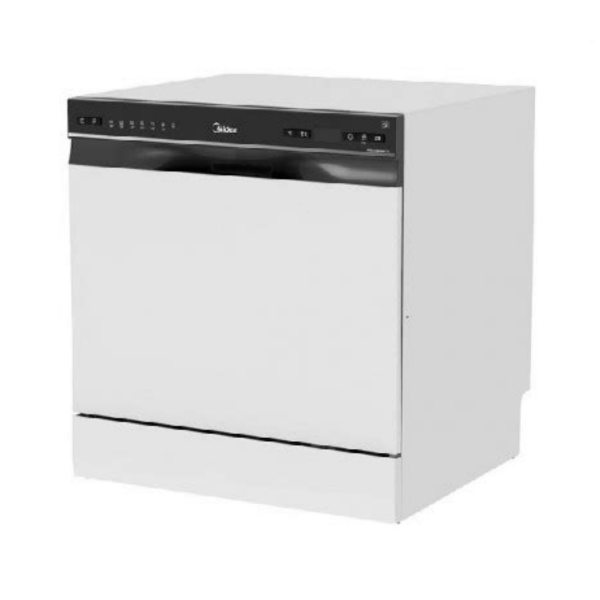 Midea compact dishwasher with 7 wash programs and Extra Drying