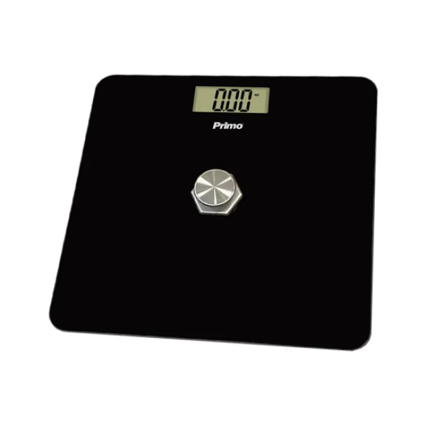 Primo Body Scale PRBS-40467 black glass mechanical body scale