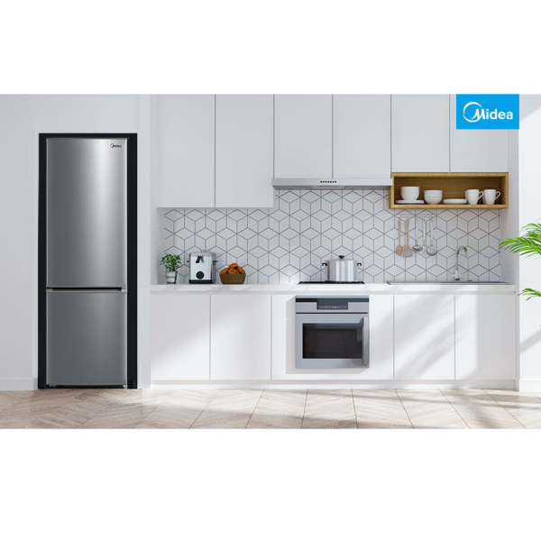 Midea MDRB380FGE02A Refrigerator 270L No Frost Inox -home-look