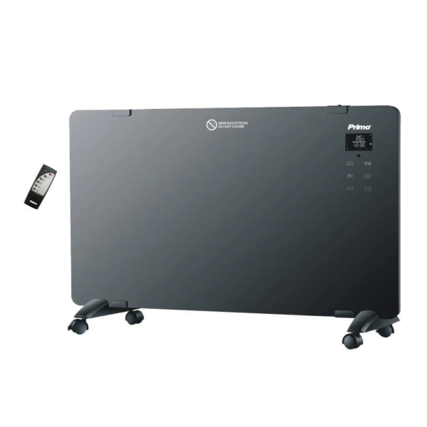 Primo PRPH-81025 2000W Black Glass Convector Heater with Remote Control
