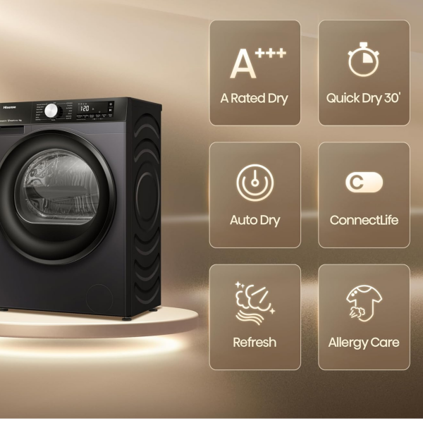 Hisense-Heat-Pump-Dryer-DH3S902BB3-9Kg-3S-Series