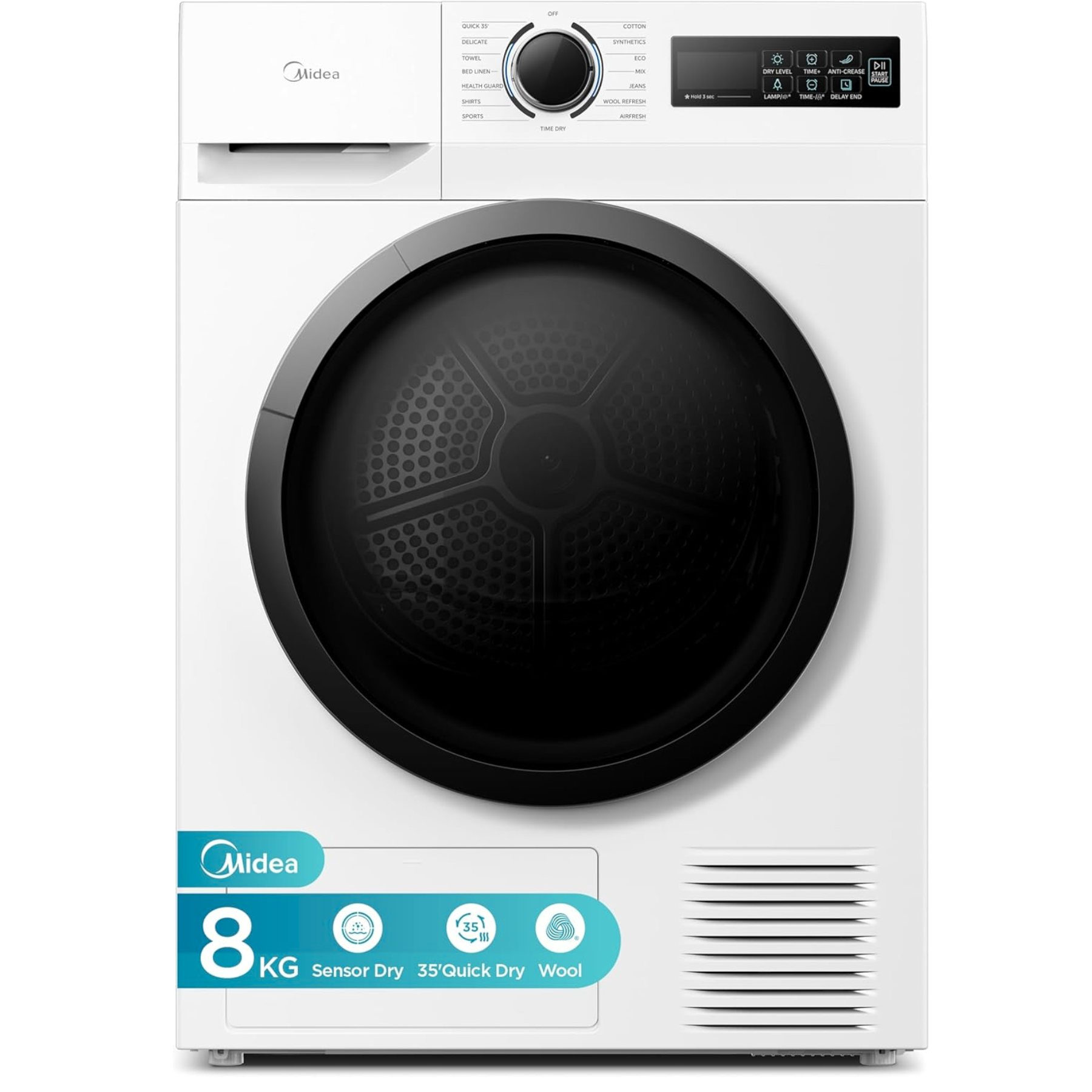 Midea-8kg-Heat-Pump-Dryer-white-in-Cyprus