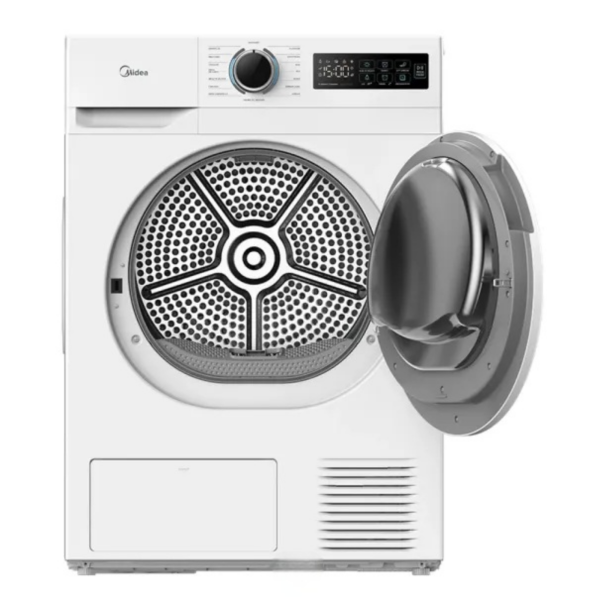 Midea MD110H80_W-CY 8kg heat pump dryer white open door