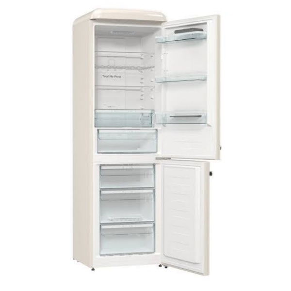 Hisense-RB390N4RYD-Retro-Fridge-Freezer-300L-open-door