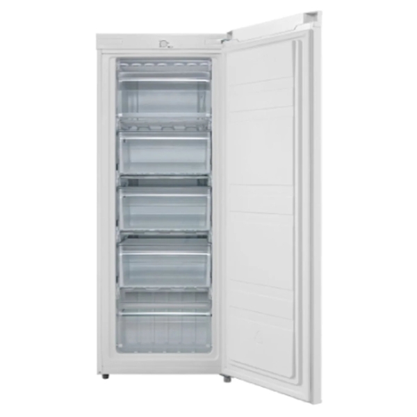 Midea MDRU229FZF01 upright freezer 165L open door