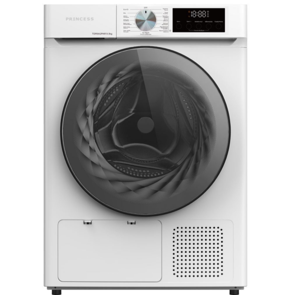 Princess TDR9A2PAR 9kg heat pump tumble dryer white front load