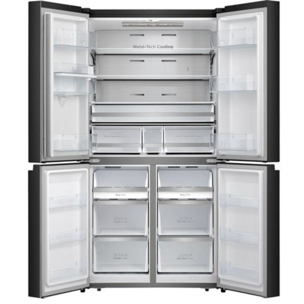 Hisense-RQ758N4SBFE-4-Door-Refrigerator-609L-Total-No-Frost-Black-large-capacity