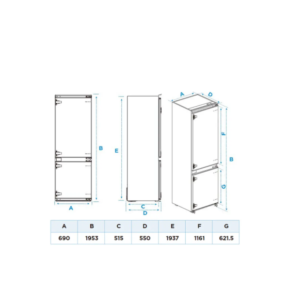 Built-In-Refrigerator-403L-Total-No-Frost-Midea-MDRE554FGD01-dimetion