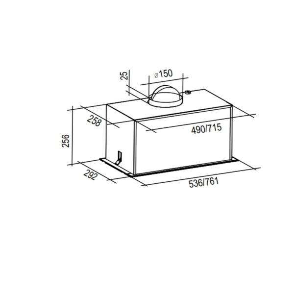LIGMAR-Built-In-Hood-F2152AF22D21W8-Dimensions-Diagram.