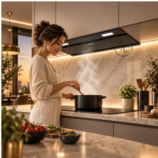 LIGMAR built-in extractor hood for modern fitted kitchen Cyprus