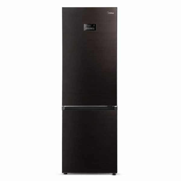 Midea MDRB521MIC45 Dark Inox fridge freezer 378L front view