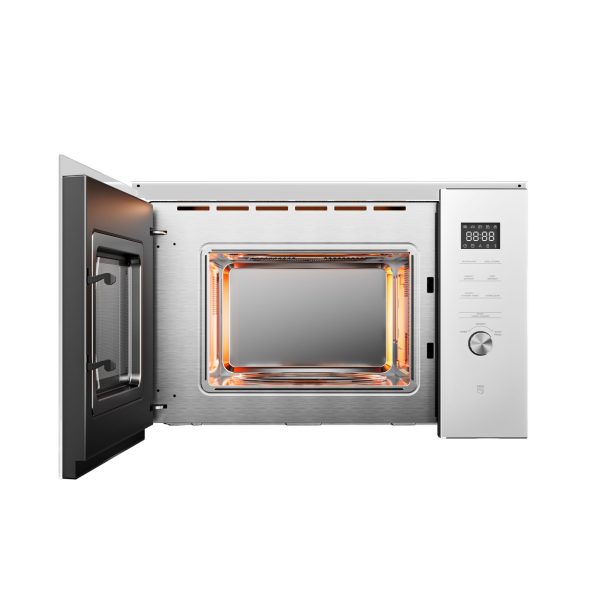 Midea-White-Built-In-Microwave-25L-MBMTG925EWH-open-door-in-Cyprus