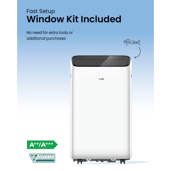 AUX Portable-M 12000 BTU Portable Air Conditioner is designed for flexible cooling without permanent wall installation