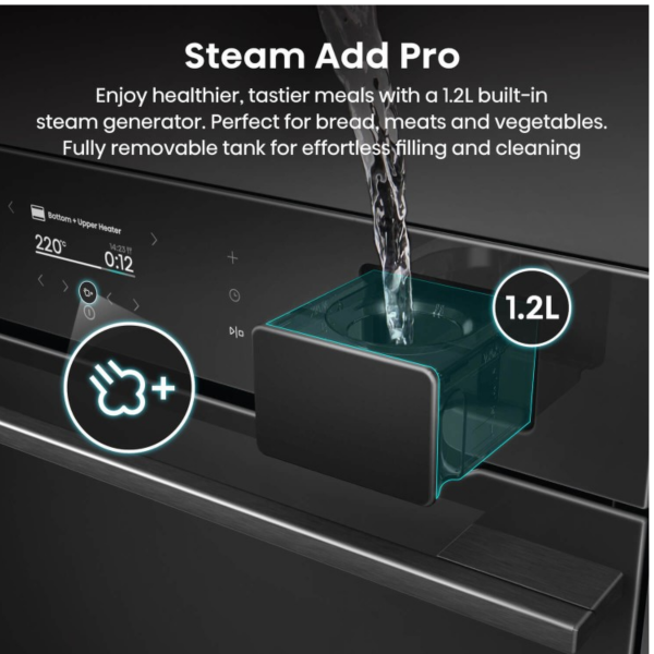 HISENSE-BAS6AH8BUKWF-77L-Steam-Add-Pro-oven-with-Air-Fry-and-Pizza-mode