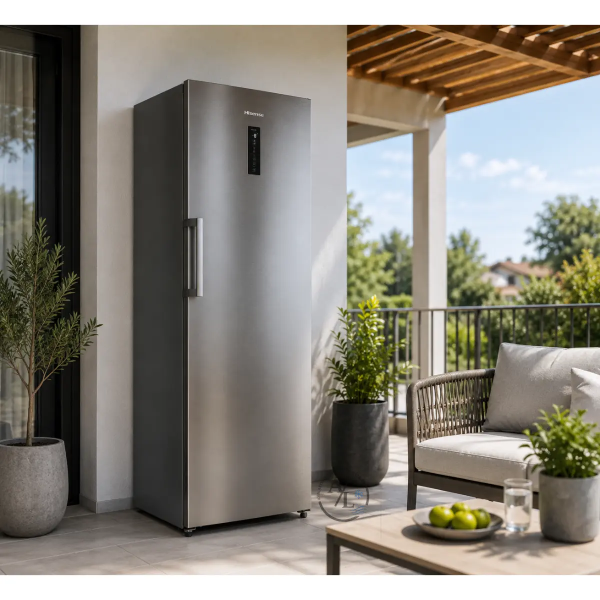 Hisense Upright Freezer FV354N4BIE 274L Inox Cyprus