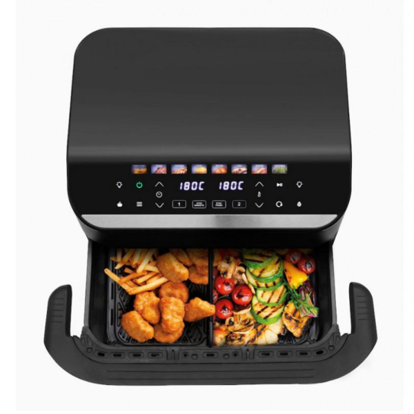 IZZY-Digital-Dual-Zone-Air-Fryer-11L-with-detachable-separator.