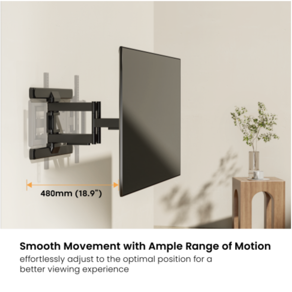 Heavy duty Matestar TV bracket 60kg support