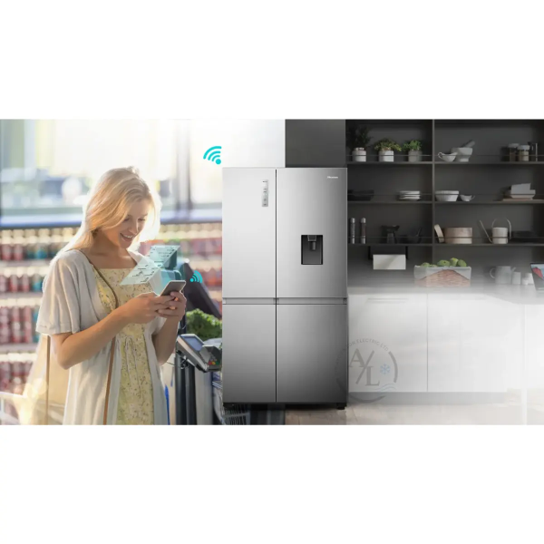 Hisense 649L Inox Refrigerator with Total No Frost Technology