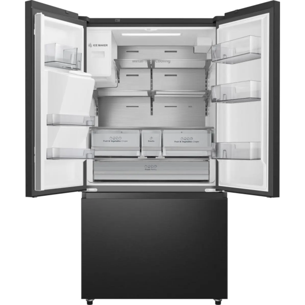 Hisense RF793N4SAFE French Door Refrigerator with Open Doors