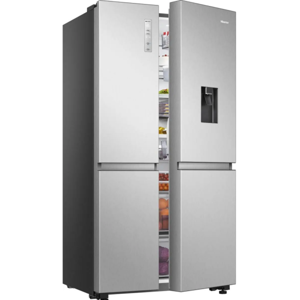Hisense RS840N4WCE Side-by-Side Refrigerator 649L in Cyprus Inox