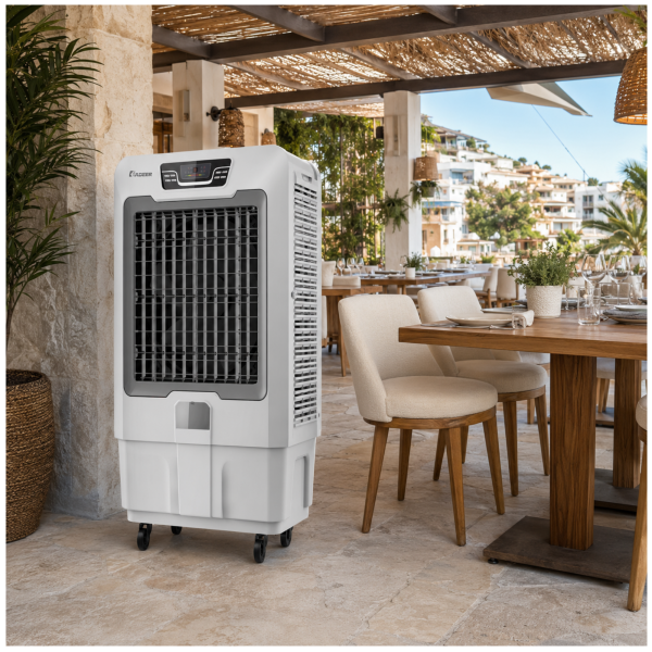 Ligmar FLS-L55GY 80L industrial air cooler for restaurants in Cyprus