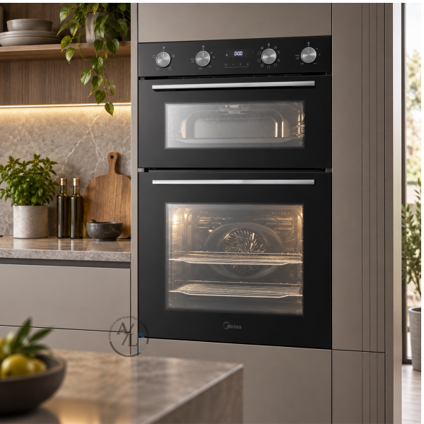 Midea Built-In Double Oven 110L Black MDOD70M30DO-X Kyriakos Electric