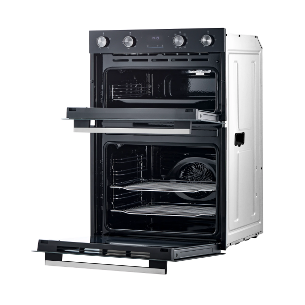Midea MDOD70M30DO-X Black Double Oven Front View