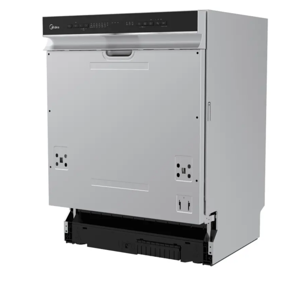 Midea MDWES1433DB-W 60cm semi integrated dishwasher side view