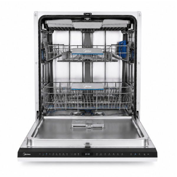 Midea MID60S500-CYP full integrated dishwasher with open door