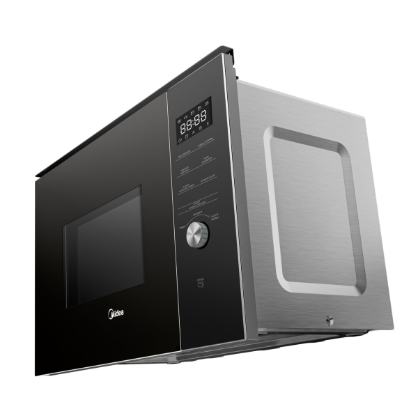 Midea TG925E3BK built-in microwave 25L with grill black side view