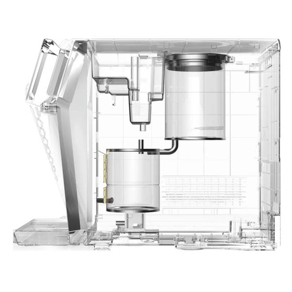 Midea Tabletop Hot & Cold Water Dispenser Wi-Fi & UV Dark Inox JL2245T-E-IOT inside look